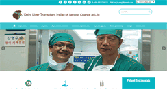 Desktop Screenshot of delhilivertransplant.com